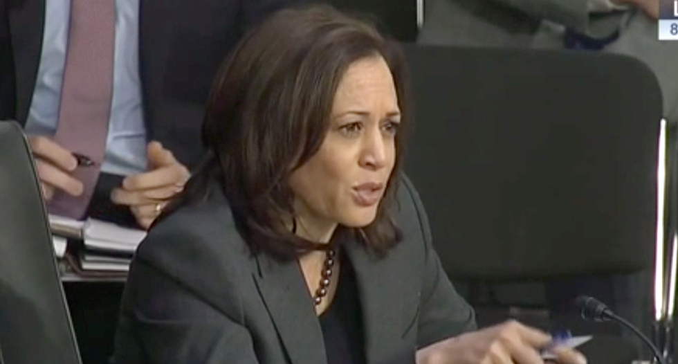 Watch: Kamala Harris busts Trump’s intel chief for talking down to her about countering Russian disinformation attacks