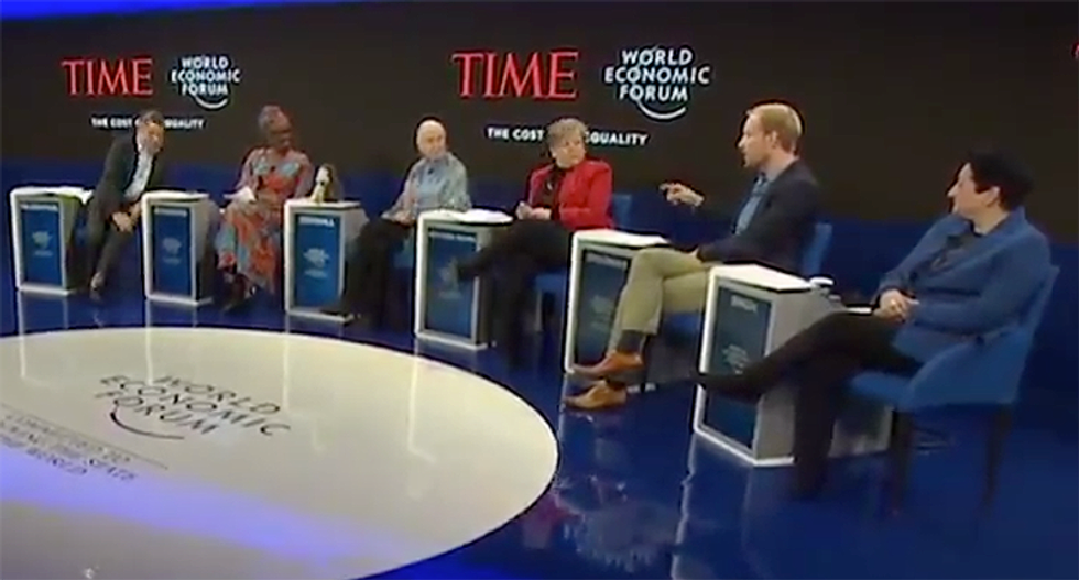 Watch this historian call out Davos elite to their faces: 'Stop talking about philanthropy' and pay higher taxes