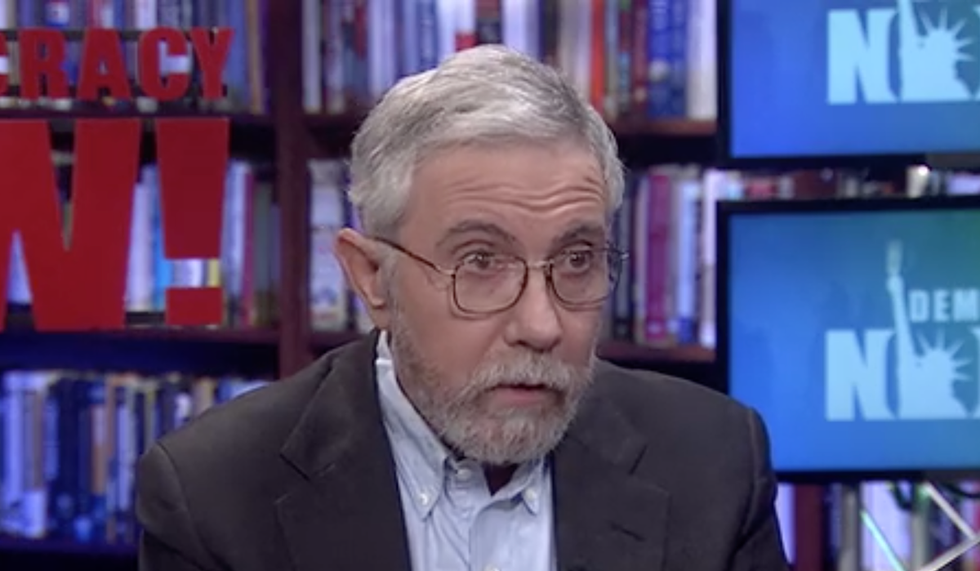 'American democracy is on the line': Watch economists Paul Krugman and Richard Wolff debate socialism and 2020
