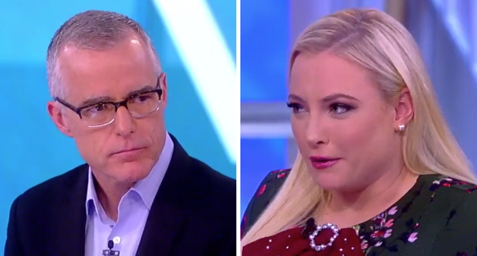 The View’s Meghan McCain demands McCabe admit to leaking to the NYT — then gets blindsided by his response