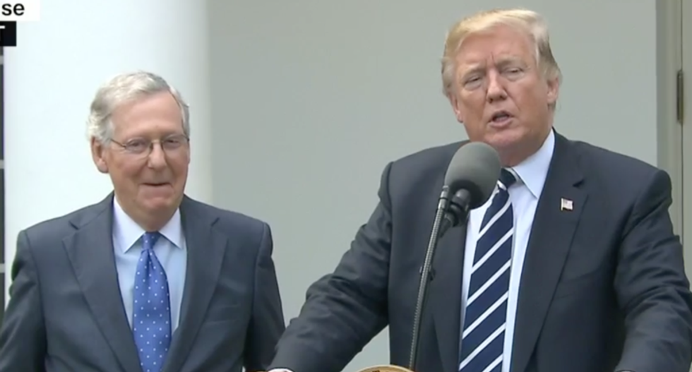 New report shows how Trump and Mitch McConnell have teamed up to thwart efforts to secure U.S. elections