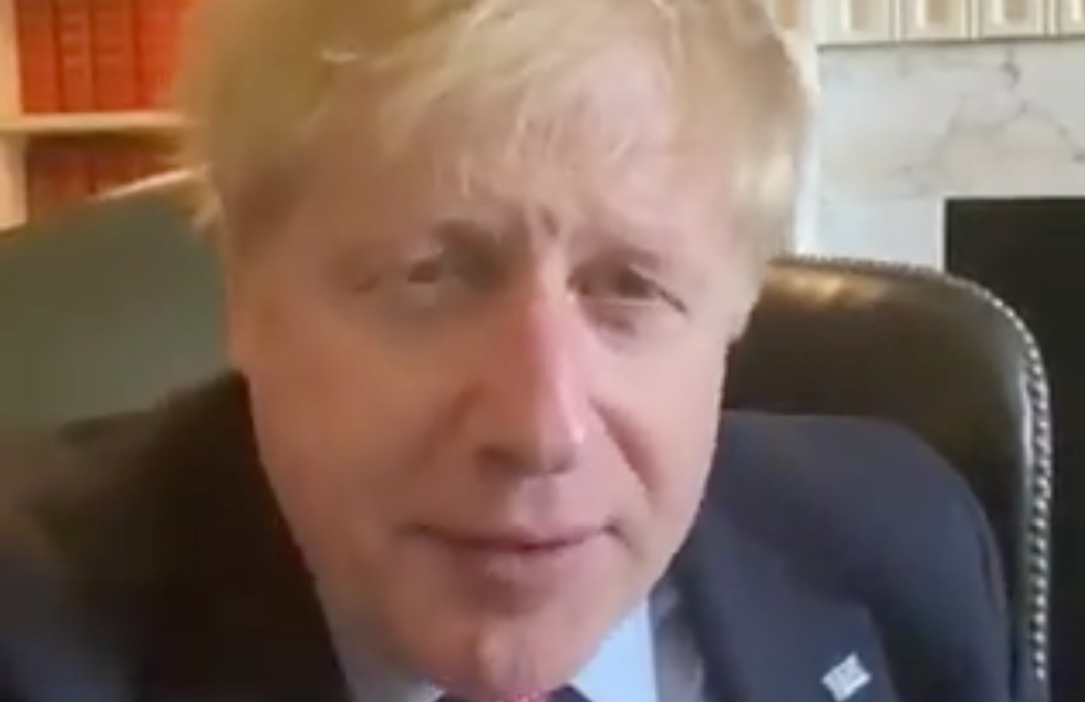 British Prime Minister Boris Johnson tests positive for the coronavirus