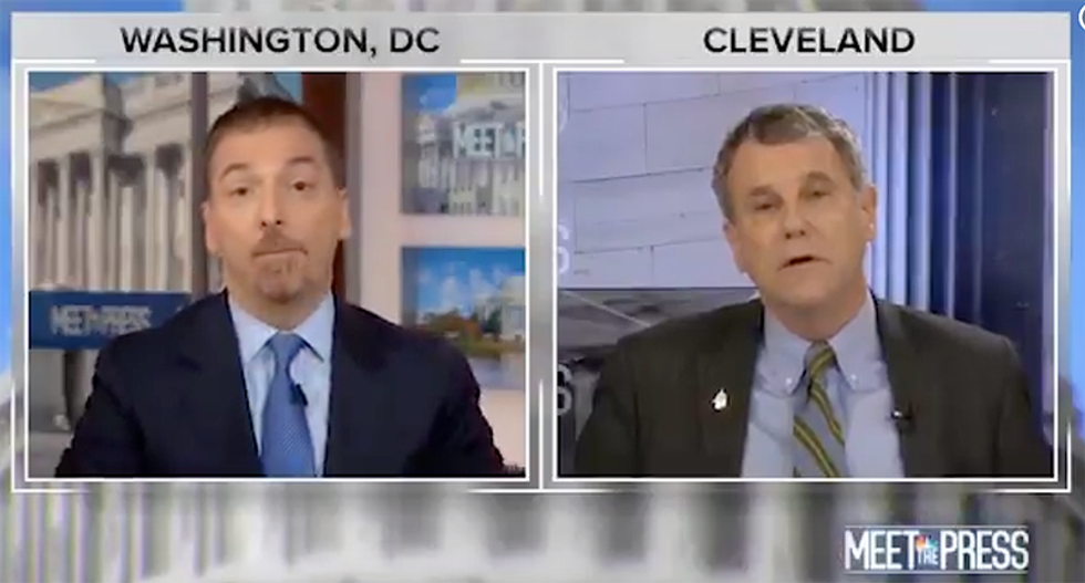 'Like lemmings off a cliff': Sen. Sherrod Brown schools Chuck Todd on bogus narrative about Democrats moving left