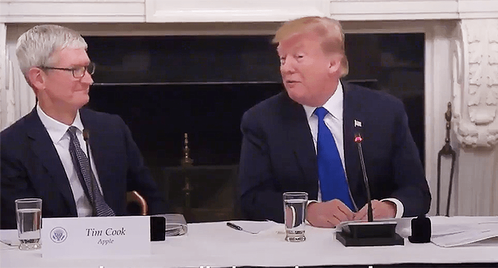 Trump just made up yet another lie about messing up Tim Cook's name ...