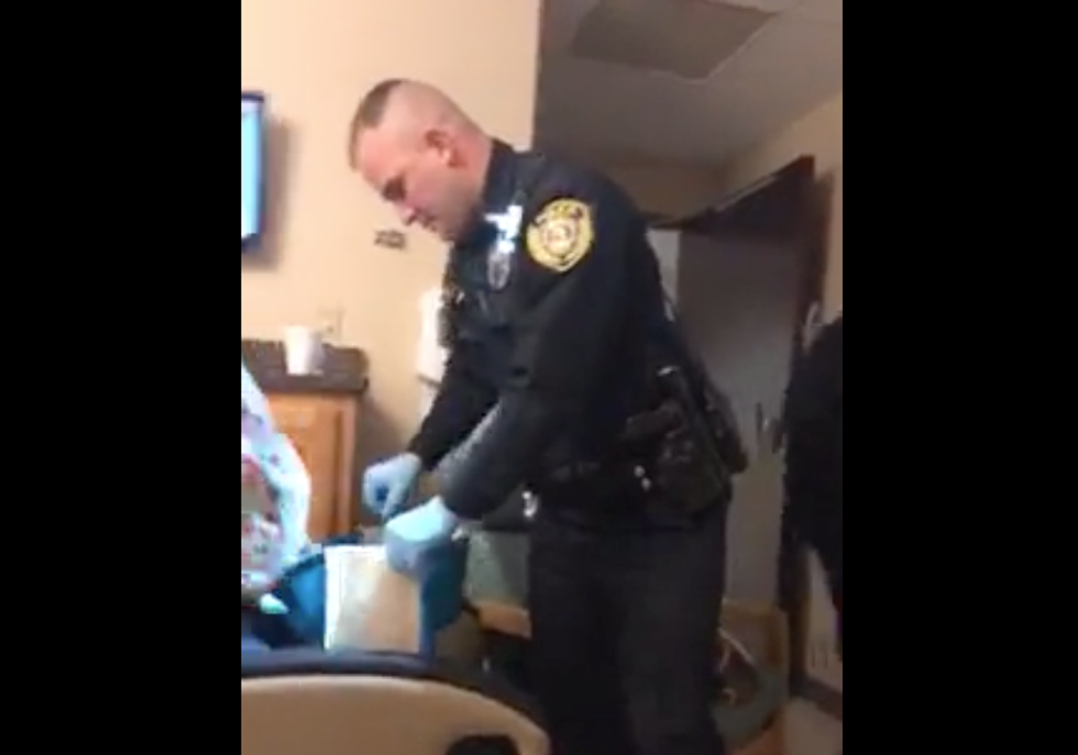 Shameful: These Missouri cops harass a dying cancer patient as they search a hospital room for weed