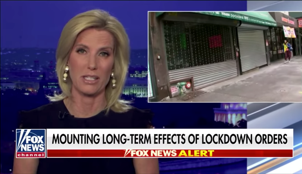 Laura Ingraham's Fox News show criticized after night of coronavirus coverage