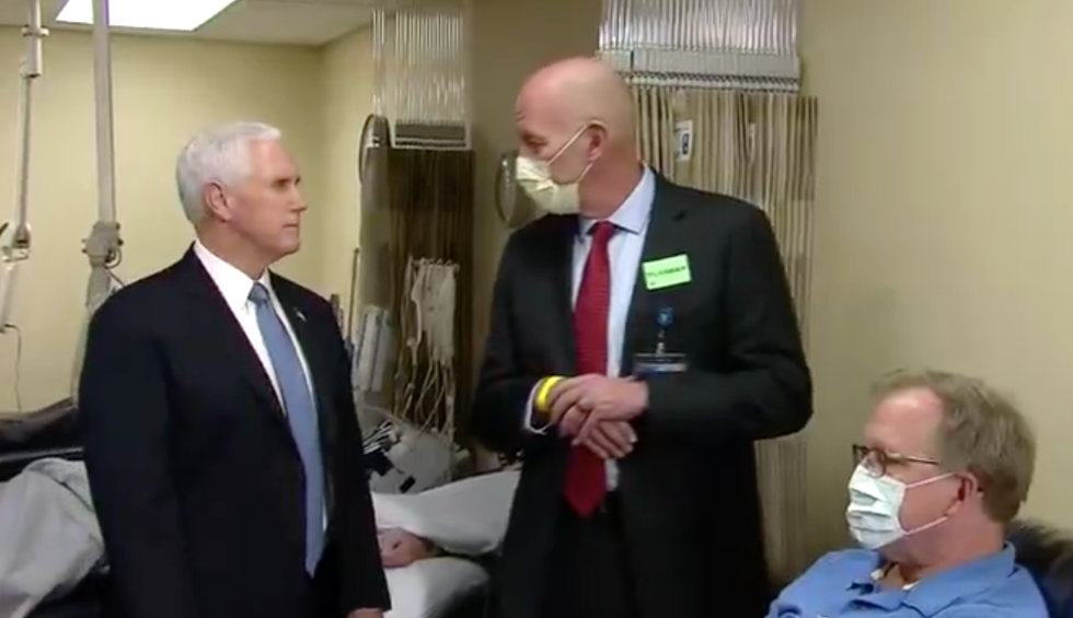 Mike Pence refuses to wear mask at health clinic