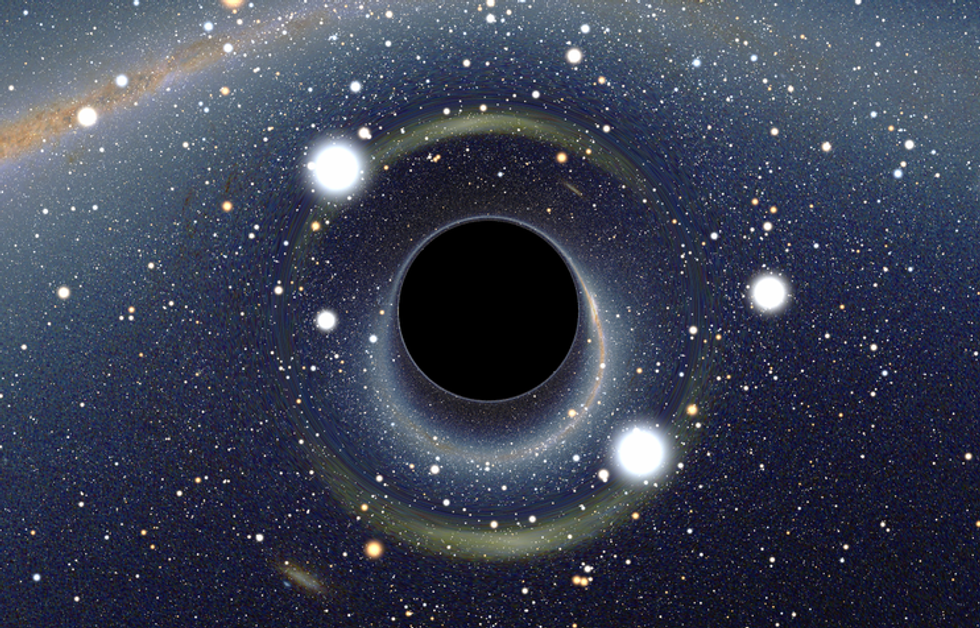 We're just about to get our first glimpse of a black hole