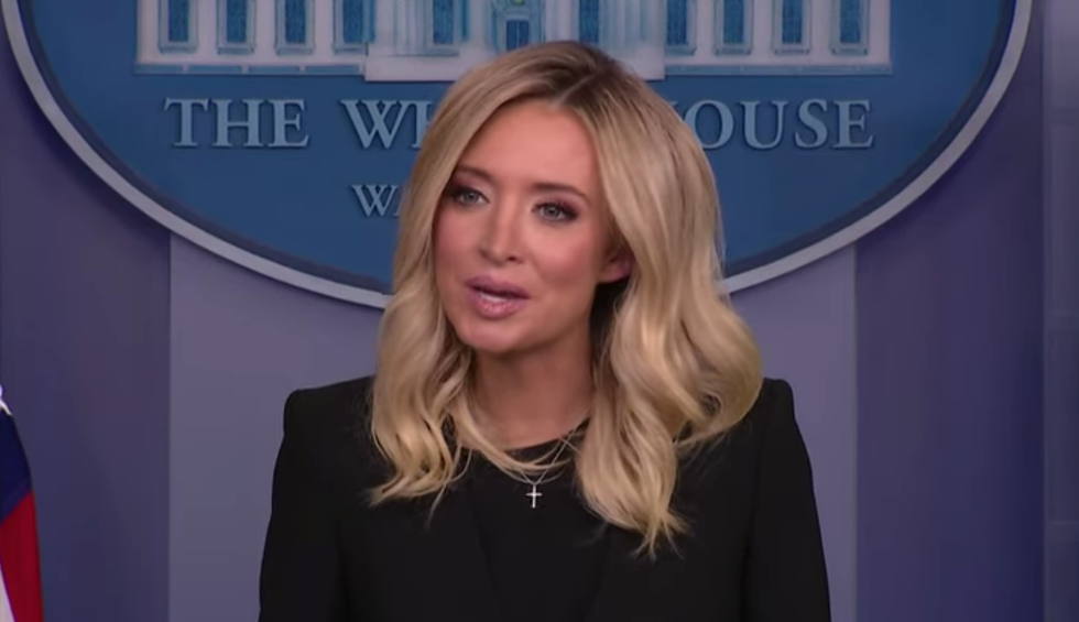 Trump's new press secretary gave her first briefing — and it was a disaster