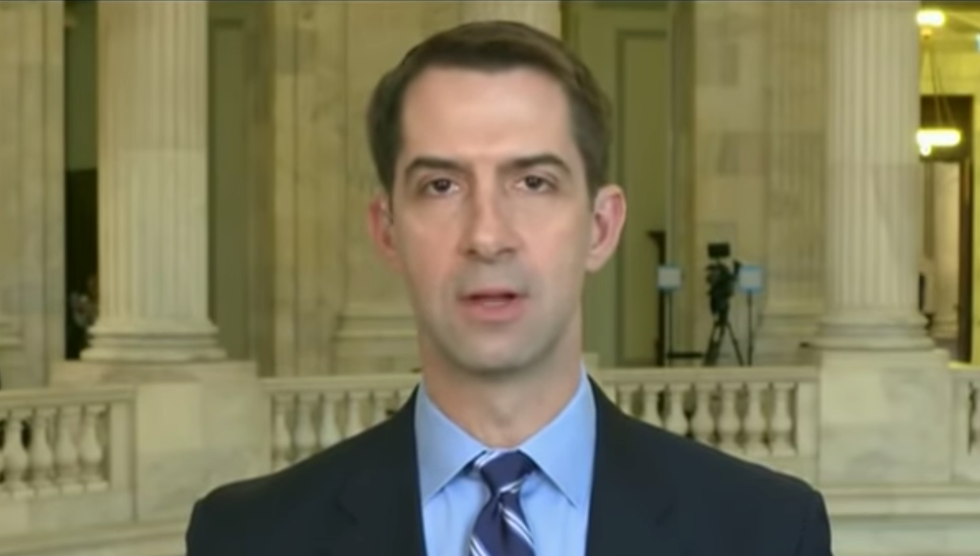 Warmonger Tom Cotton openly threatens China and claims Beijing 'inflicted' coronavirus on the world