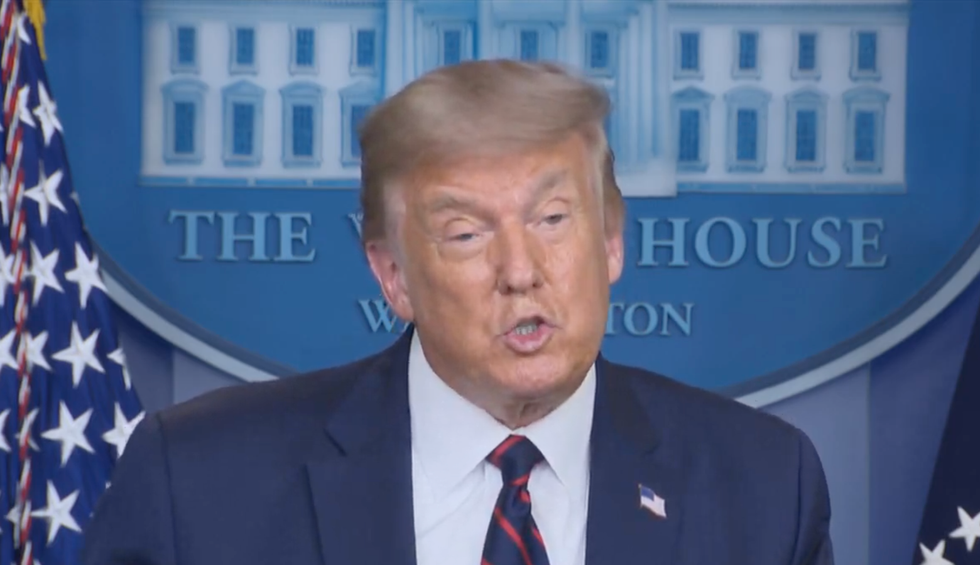 Trump's desperate attempt to look presidential in COVID-19 crisis fails across the board