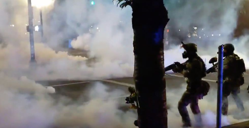 For the American right, masks are tyranny but Trump's secret police aren't