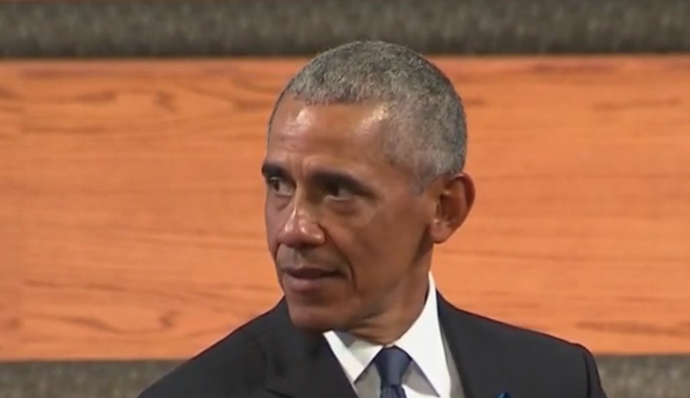 Barack Obama calls out Trump and GOP's brutal crackdowns and voter suppression in powerful John Lewis eulogy