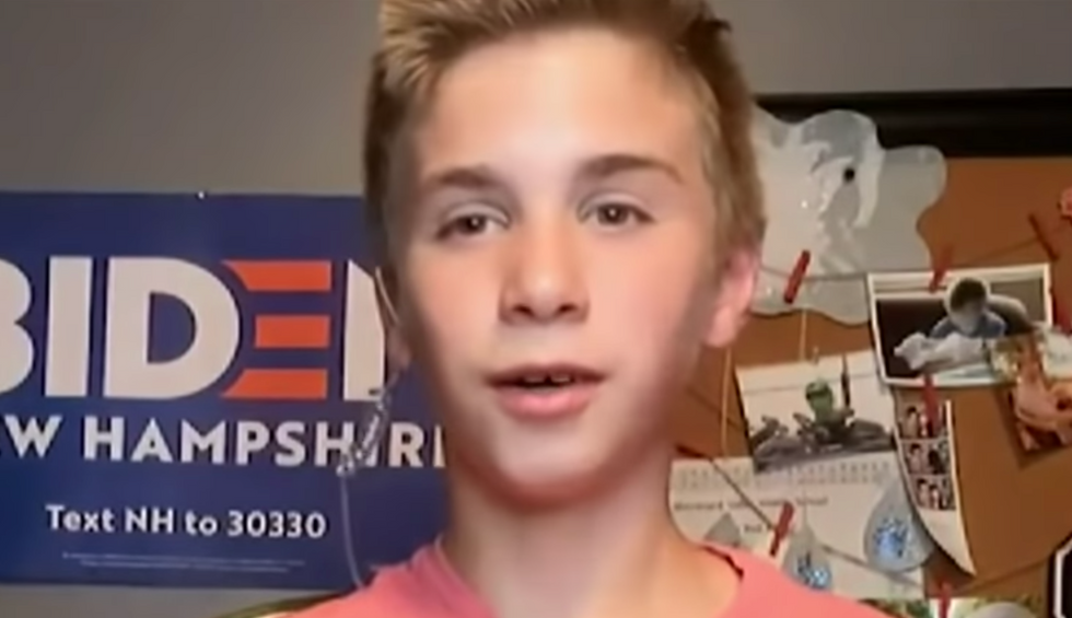 13-year-old with a stutter delivers a powerful and emotional speech about how Biden helped him