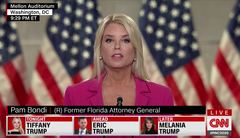 Pam Bondi's performance at the RNC took the GOP's absurdity to new heights