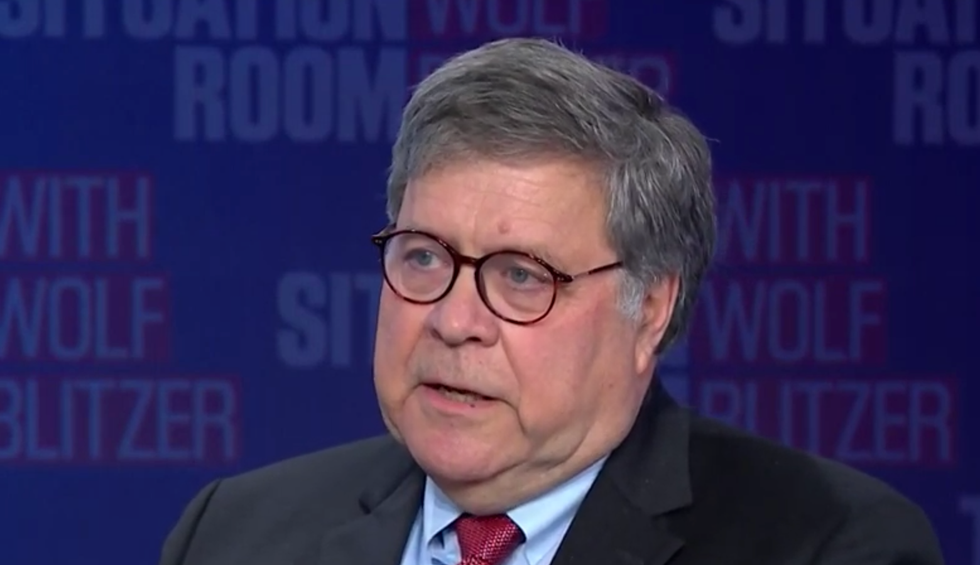 Bill Barr shows his true face in a startlingly arrogant and partisan interview on CNN