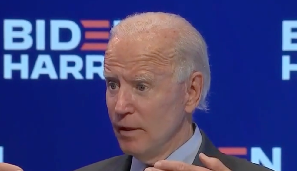 Joe Biden had the perfect response when challenged on his skepticism of Trump's vaccine claims