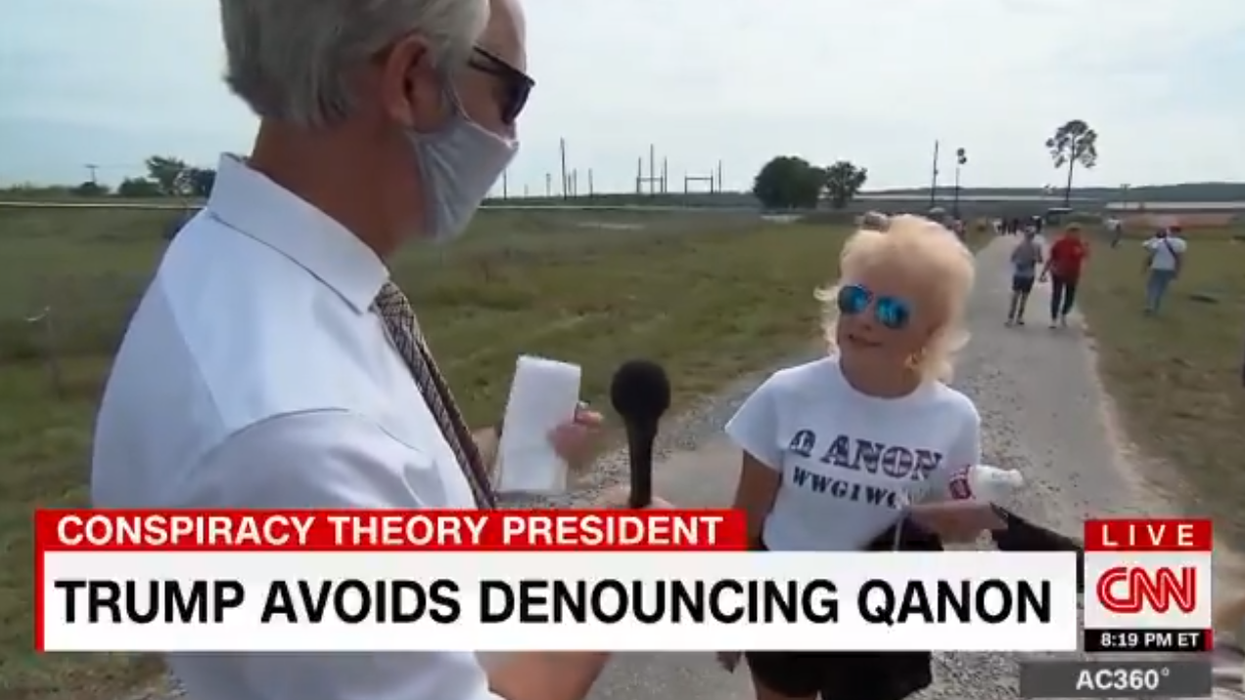 Watch: Trump rallygoers offer bizarre explanations to defend president's failure to condemn QAnon