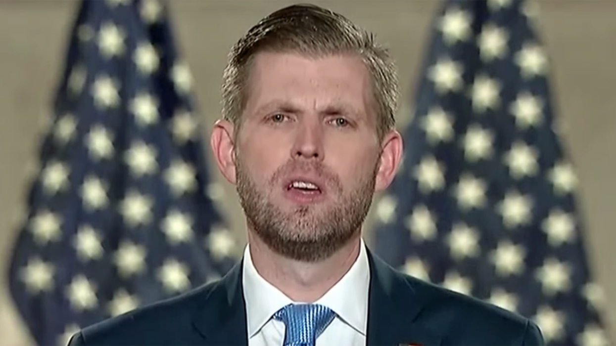 Eric Trump mocked over desperate demand for a ‘manual recount of every ballot in the country'