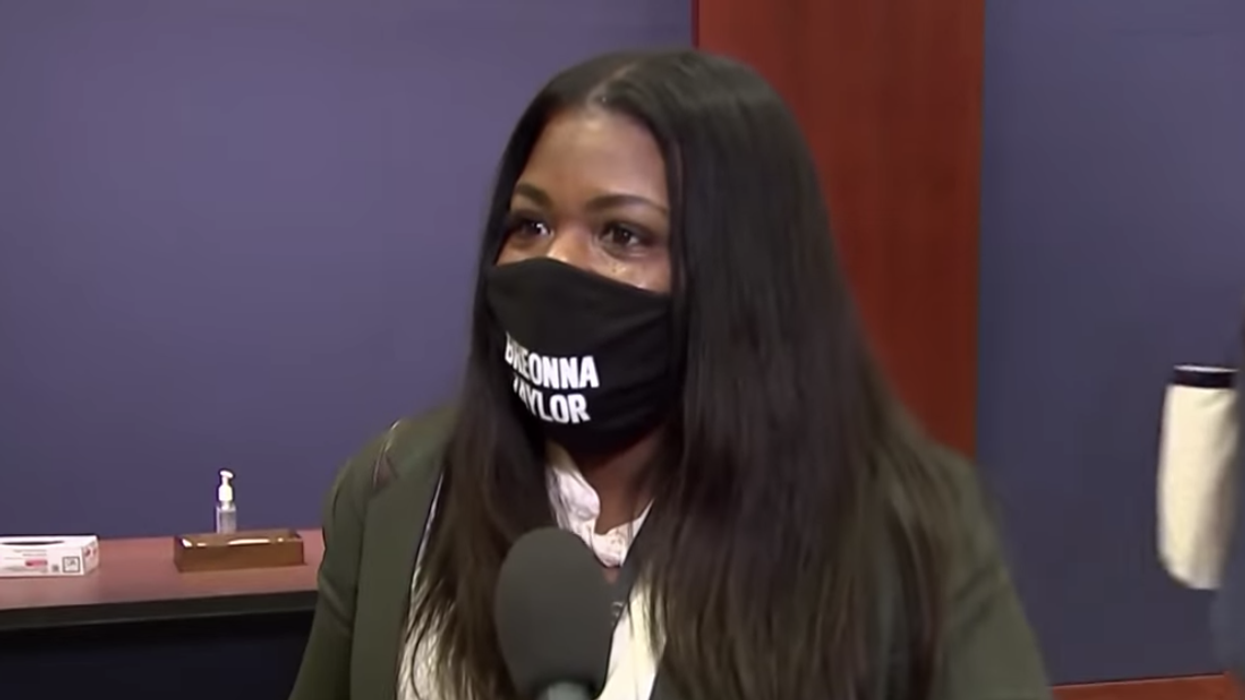 Congresswoman-elect Cori Bush wore a face mask in honor of Breonna Taylor. Republicans thought it was her name