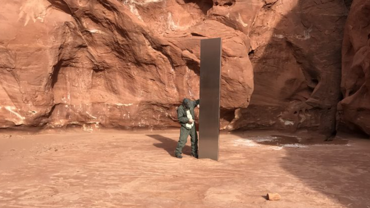 Watch: Mystery monolith discovered in remote area of Utah's Red Rock Country