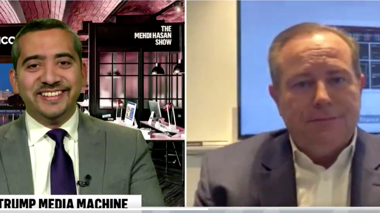 ‘Do you feel embarrassed?’ Journalist Mehdi Hasan grills Newsmax CEO on why he airs claim COVID is a ‘scam’