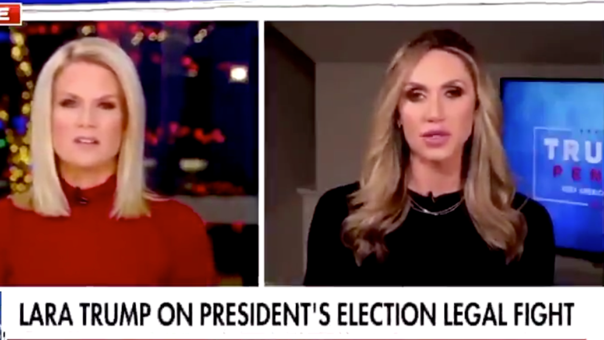 Fox News host gives Lara Trump a reality-check live on-air when she claims president won 'four more years'