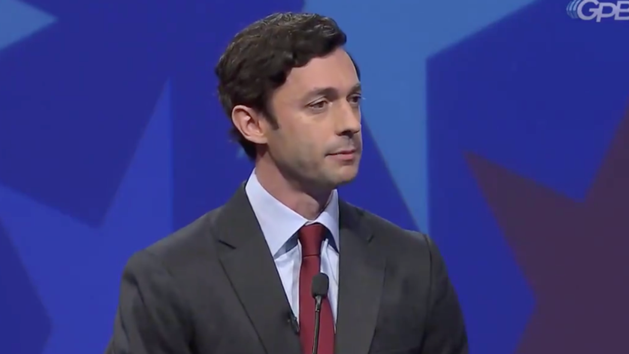 Jon Ossoff debates empty podium as GOP senator 'pleads the fifth' amid scrutiny over stock trades