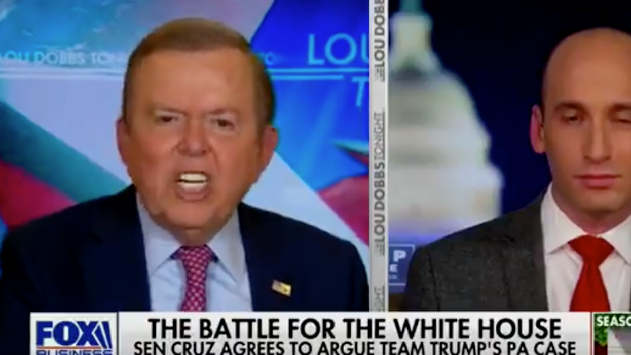 Watch: Lou Dobbs meltdown at Stephen Miller highlights cracks in GOP