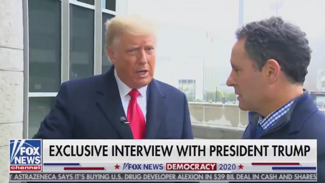 Internet slams 'groveling' Brian Kilmeade for allowing Trump to spew 'lie after lie' in Fox News interview