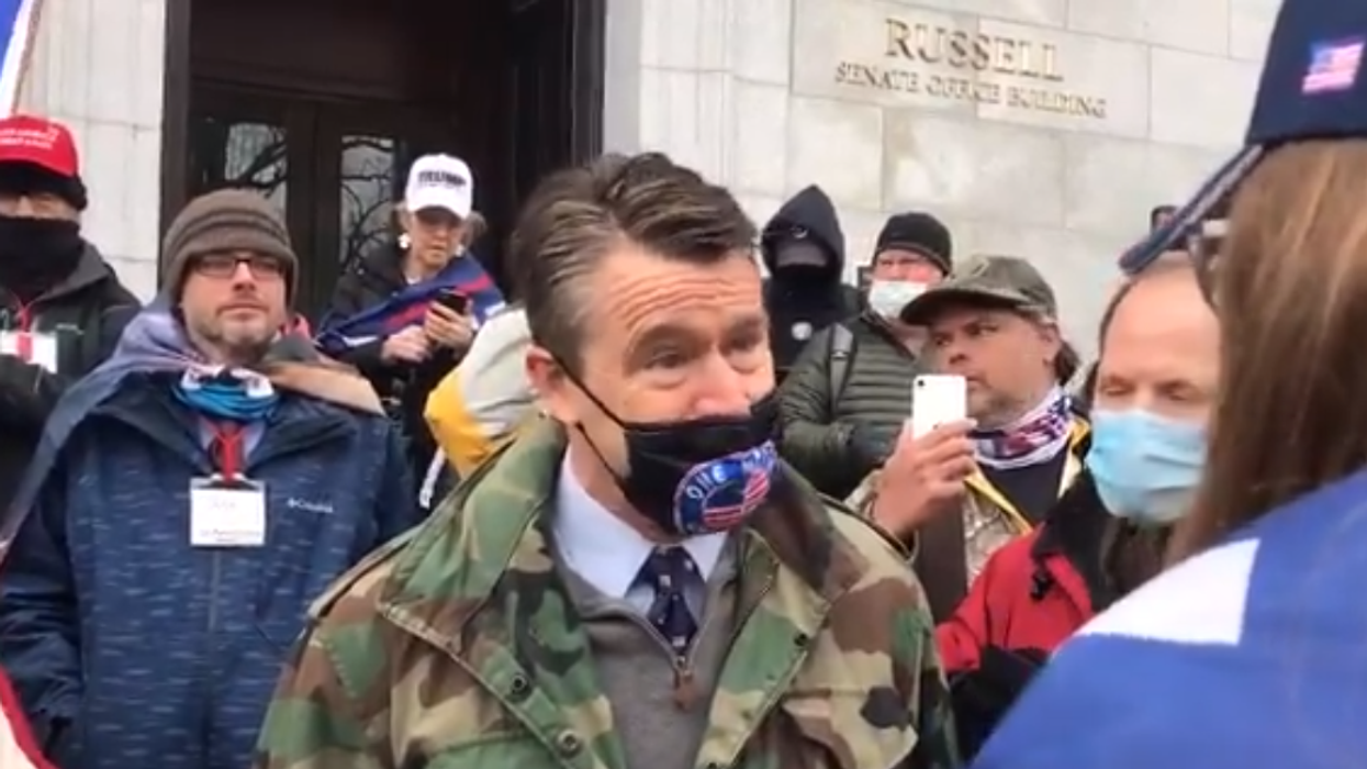 Watch: Angry Trump supporters swarm GOP senator refusing to support president's coup