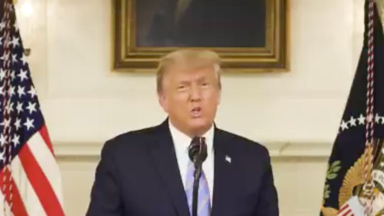 Trump finally admits defeat — while lying through his teeth