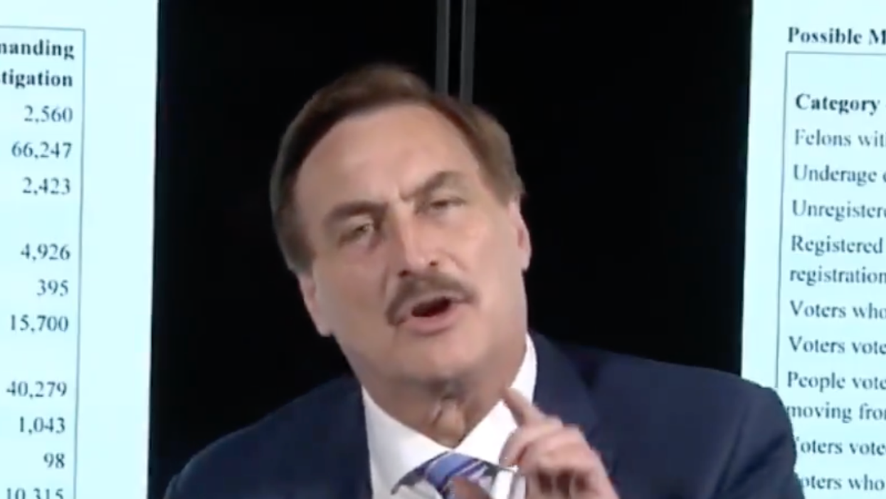 This baffling clip offers a bizarre window into the wild world of the MyPillow guy's election conspiracies