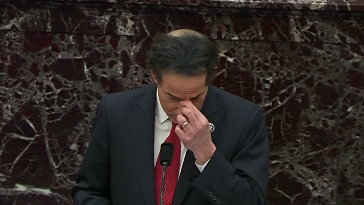 Top impeachment manager breaks into tears in powerful speech about the Capitol insurrection