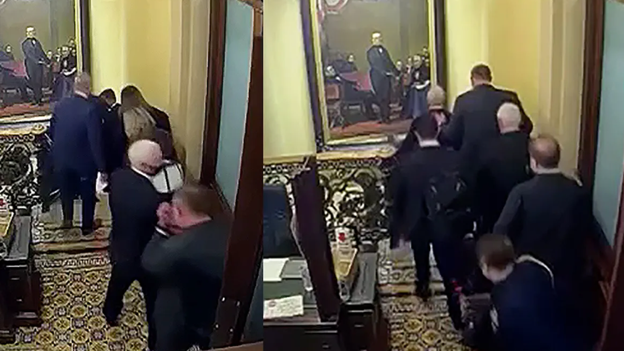 WATCH: Never-before-seen security footage reveals how Mitt Romney and Mike Pence escaped the Capitol mob