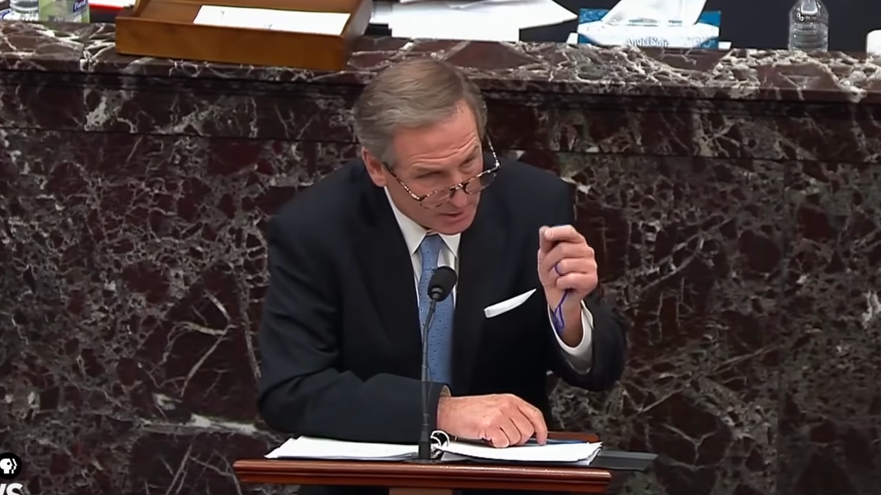 Watch: Trump defense attorney mocked after appearing to 'pocket’ coasters from impeachment trial