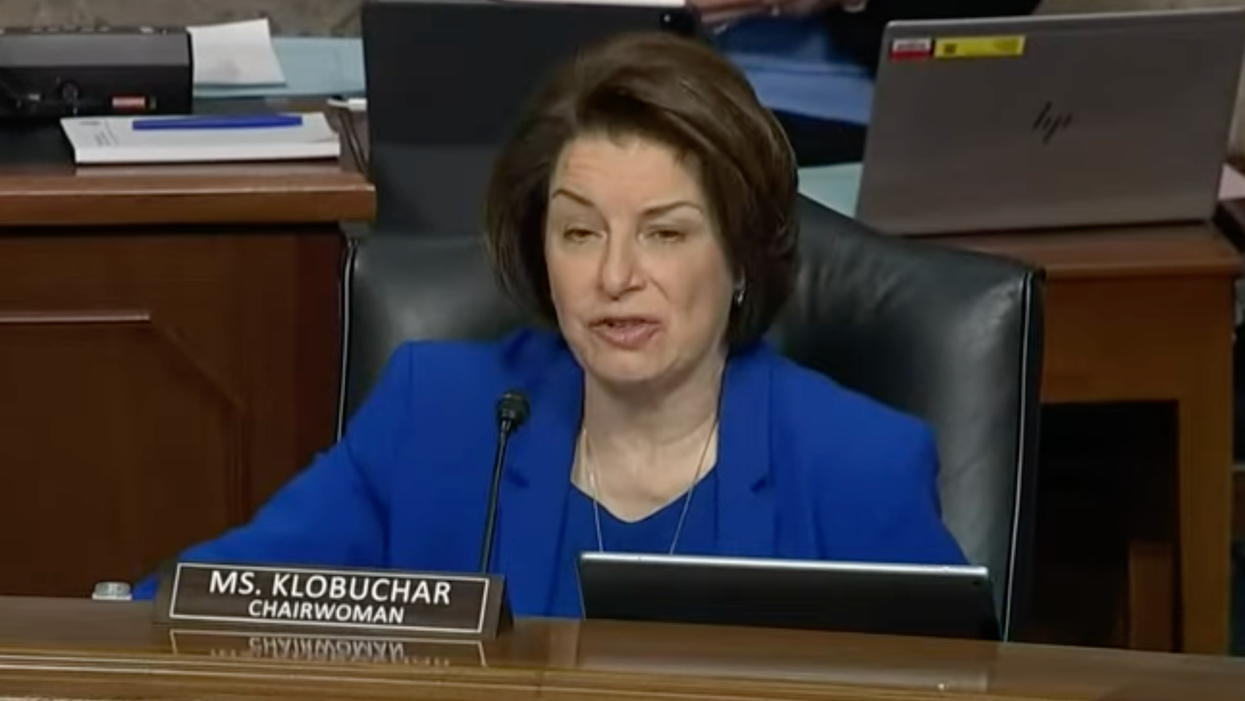Amy Klobuchar shuts down a GOP senator spreading a 'conspiracy theory' at the Capitol riot hearing