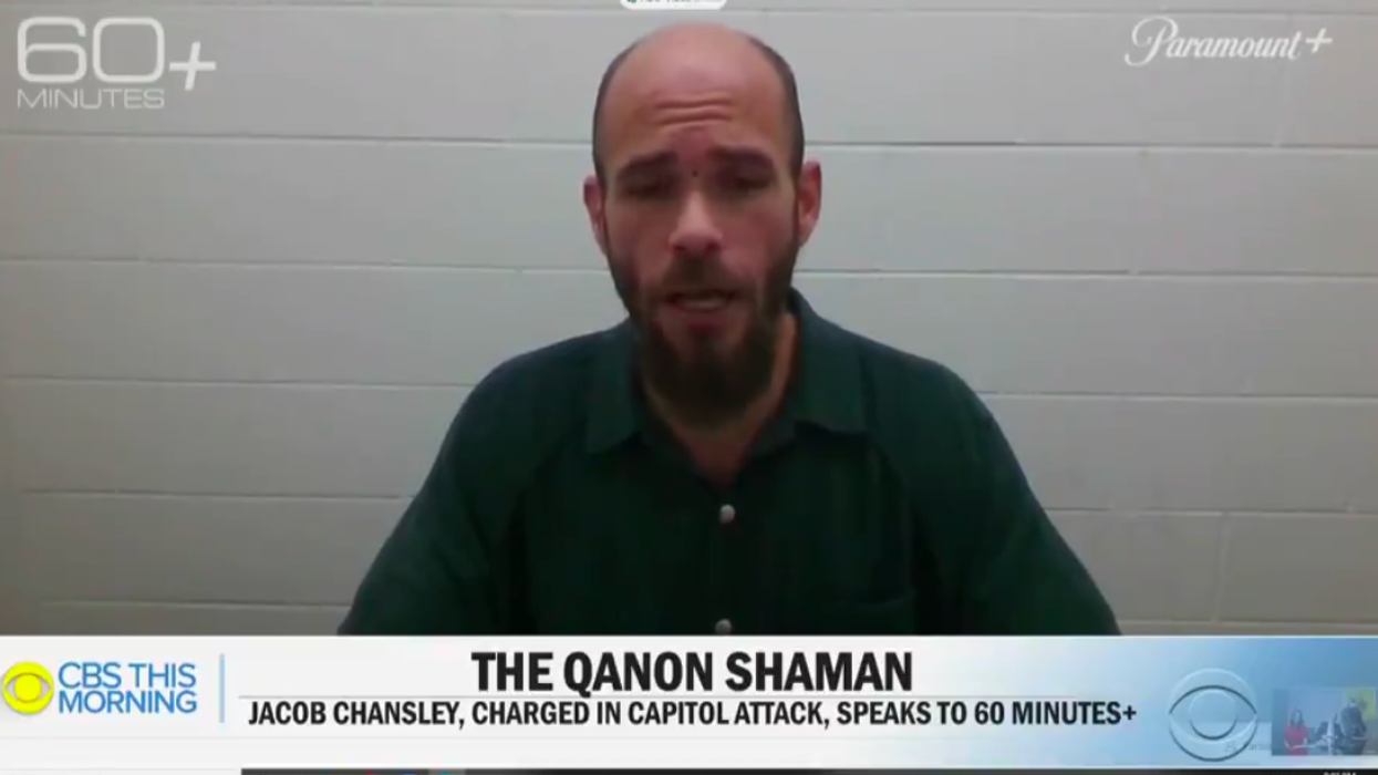 'Don’t normalize insurrection': CBS News slammed for 'complicit' jailhouse interview of 'QAnon shaman'