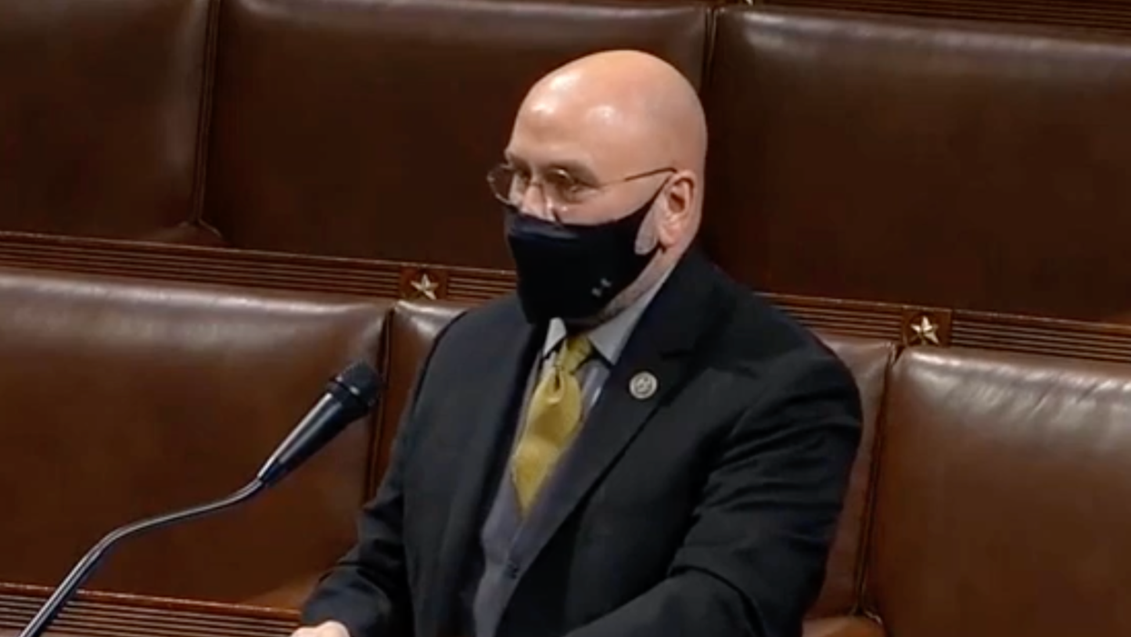 House Republican makes a colleague burst with laughter when he uses the Bible to argue against gun laws