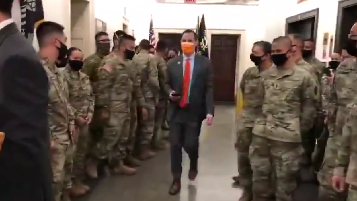 Guam National Guard troops deliver cookies to Marjorie Greene’s office after she implied the US territory is a foreign land