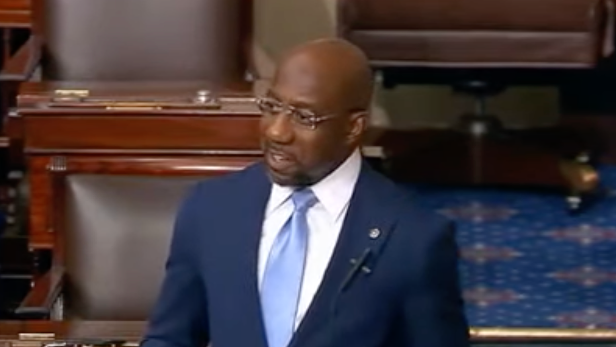New Sen. Raphael Warnock pinpoints the key flaw in the filibuster during a powerful first speech