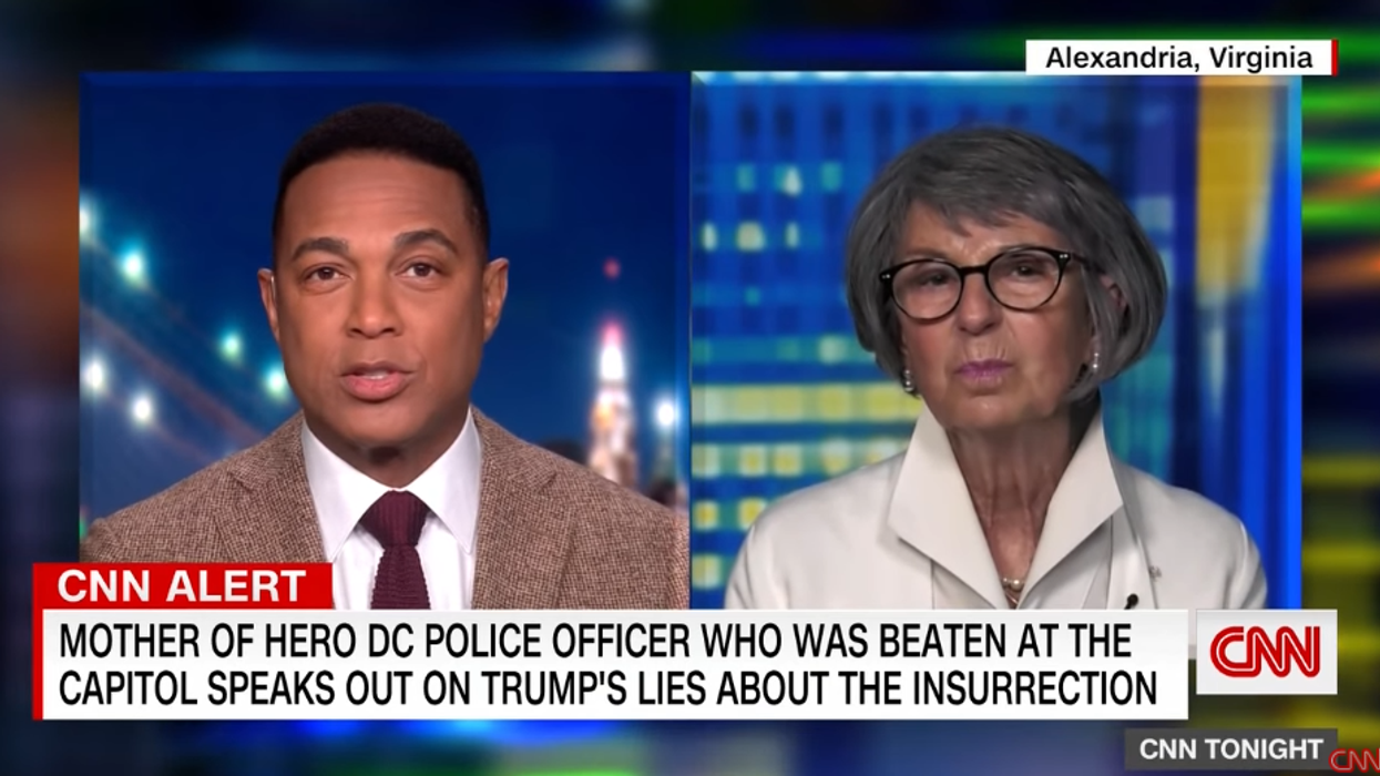 Mother of DC officer injured by Capitol mob outraged by Trump's claim rioters were 'hugging and kissing' cops