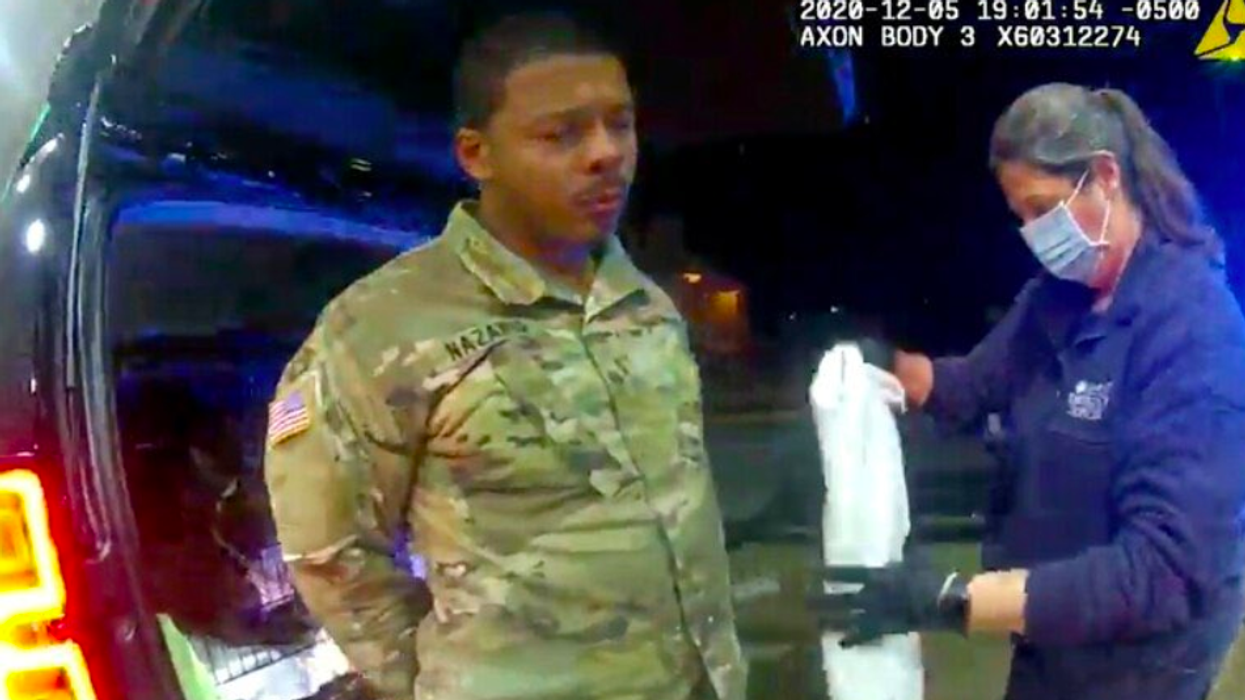 Newsmax host slammed for defending police in brutal arrest of US Army lieutenant: '2nd Amendment only applies to white people'
