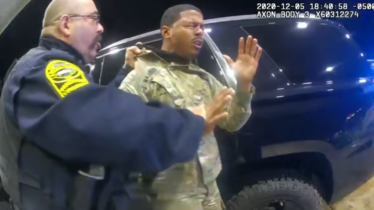 Internet explodes after cop who pepper sprayed black Army lieutenant finally fired: 'He should be indicted'