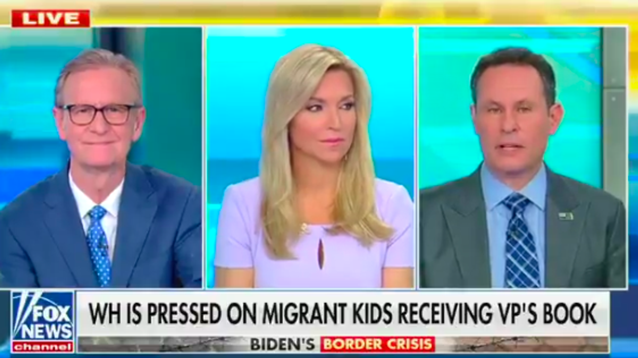 Fox Host pushes false claim VP's book being given to migrant children despite fact check moments before