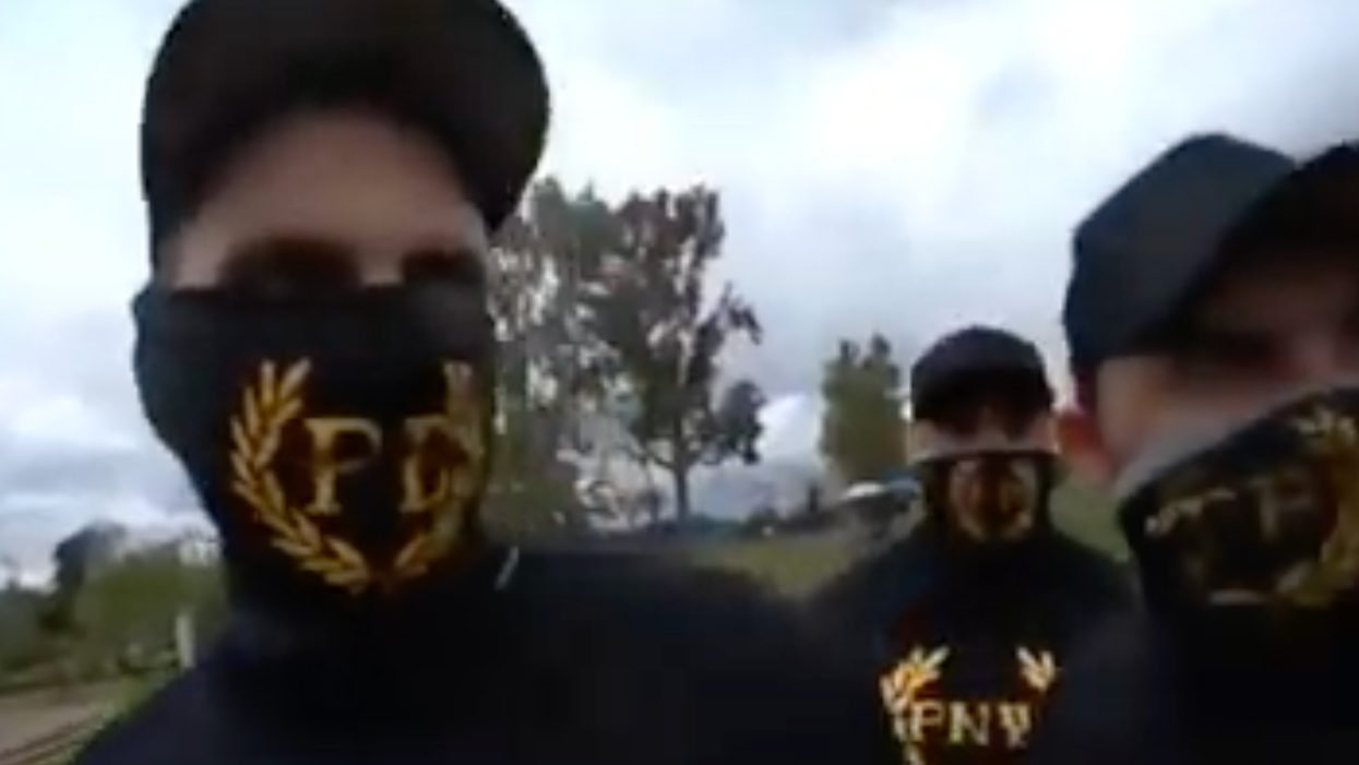 The Proud Boys mark their threatening return in Oregon
