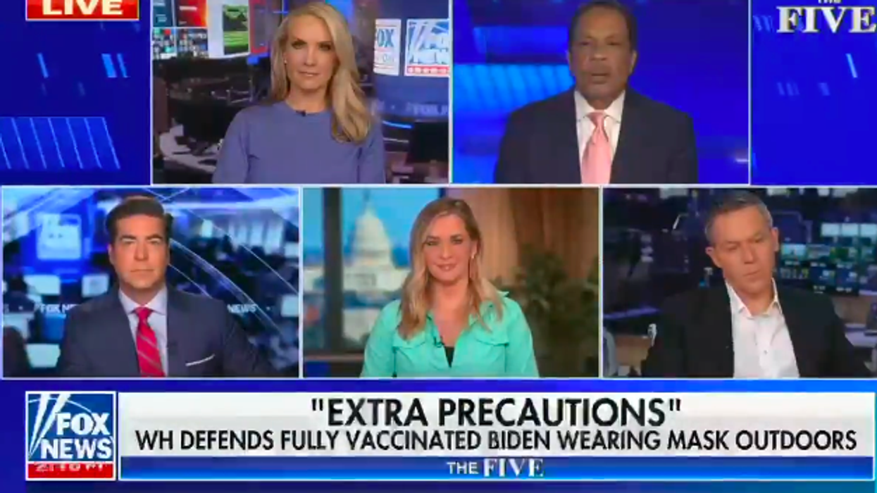 Fox News 'The Five' says Biden is an 'anti-vaxxer' and Trump was 'ahead of the science' on masks
