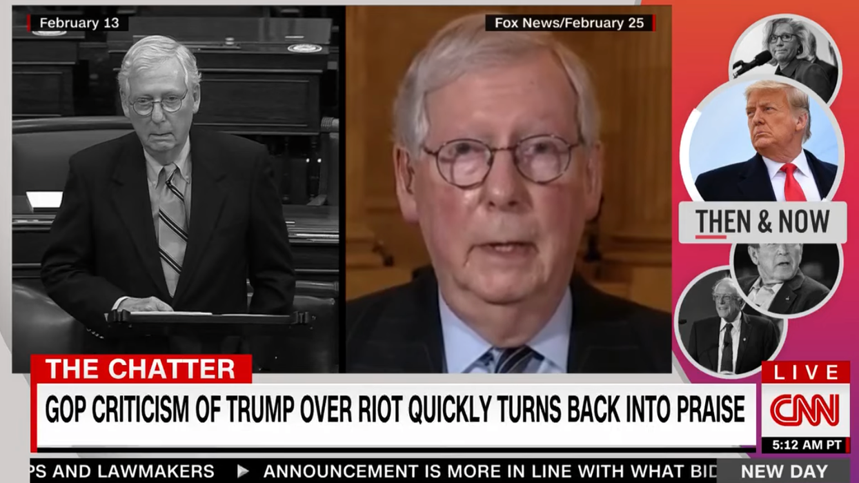 Devastating supercut shows Republicans crawling back to Trump after blasting him for inciting MAGA mob