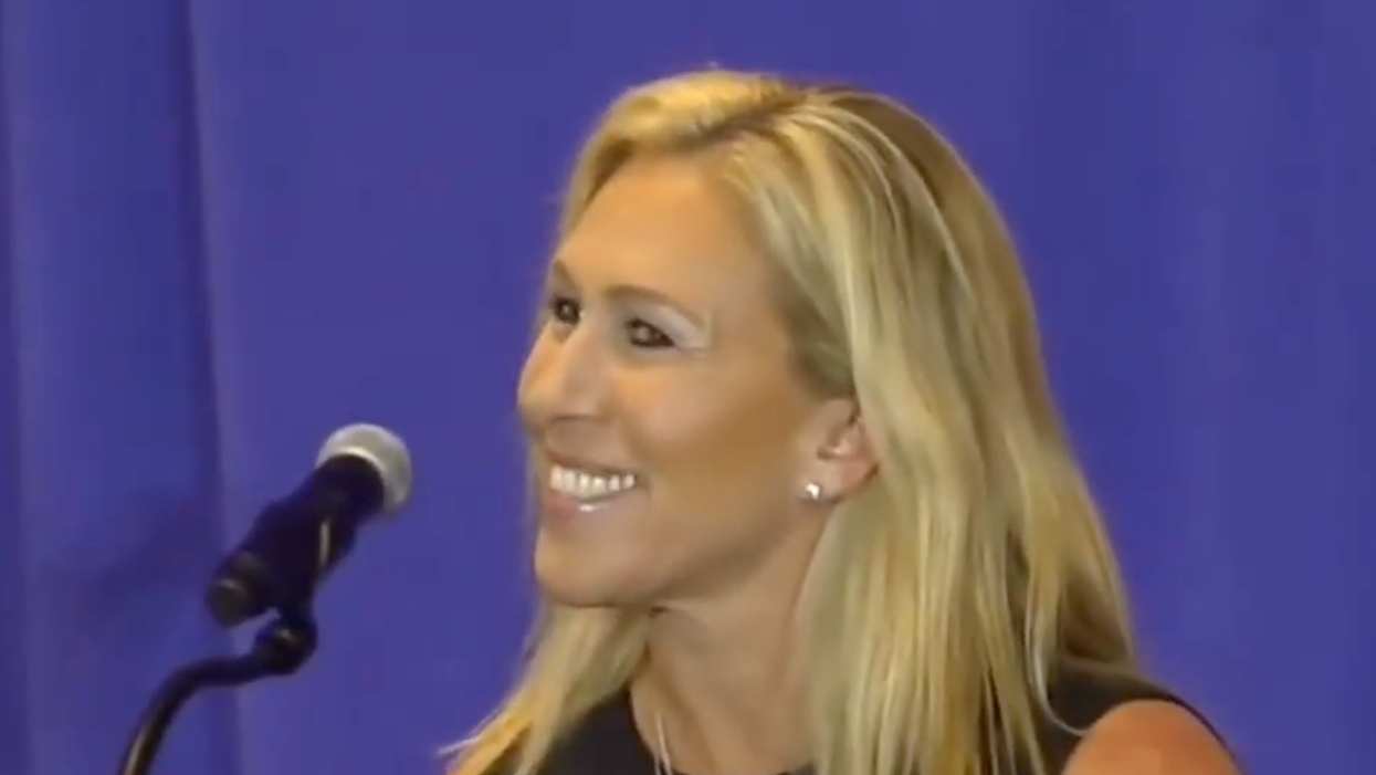 Marjorie Taylor Greene fires up Florida crowd with 'Big Lie' that Trump is still president