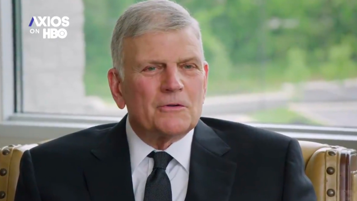 Franklin Graham serves up massively hypocritical claims on vaccines, Trump and the press in Axios interview